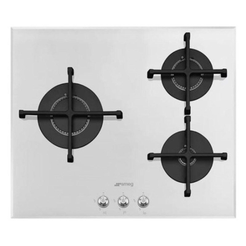 SMEG GLASS COOKTOP 3F BURNERS WHITE PV163B3