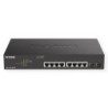 D-Link Switch Semigestionable 8 Puertos Gigabit PoE 130W + 2 Puertos 