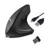 TUCANO MOUSE ERGONOMICO WIRELESS RICARICABILE,6 TASTI, NERO