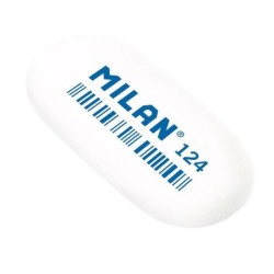 Milan 124 Oval Eraser - Pane Briciola - Gomma sintetica - Colori asso