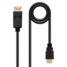 Nanocable Cable Conversor Displayport Macho a HDMI Macho - 10m - Colo