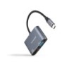 Nanocable Conversor USB-C a HDMI 4Ky VGA - Color Gris