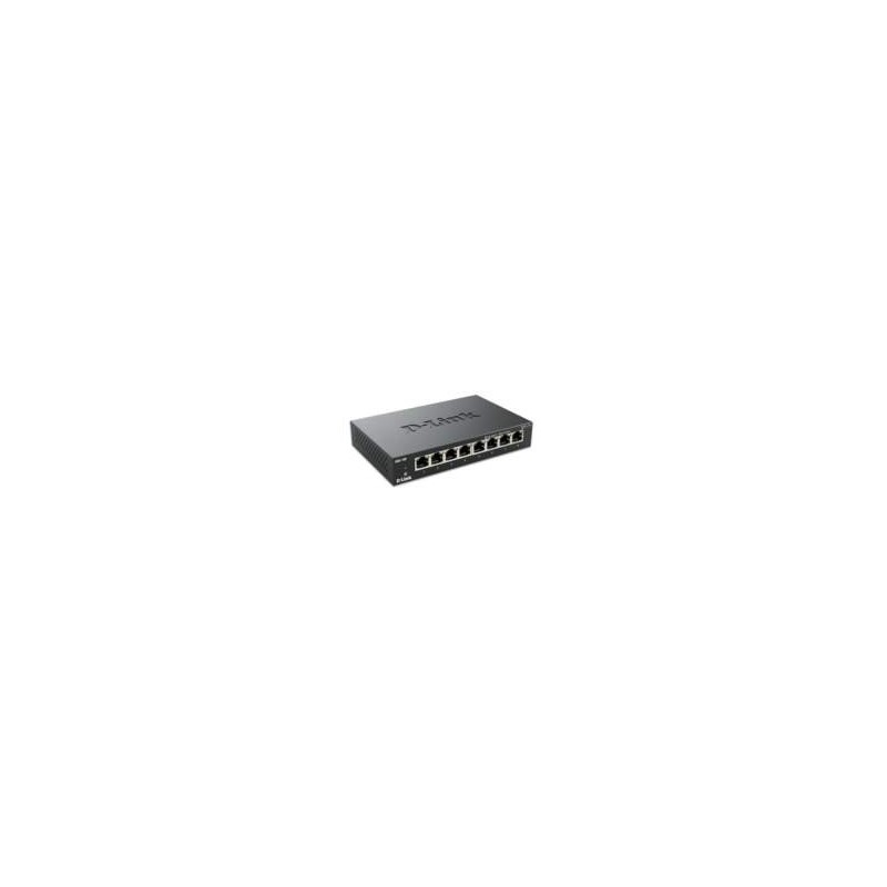 D-Link DGS-108 netwerk-switch Unmanaged Zwart