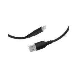 Mobiparts Apple Lightning to USB Braided Cable 2A 1m Black