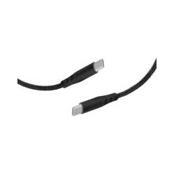 Mobiparts USB-C to USB-C Braided Cable 2A 1m Black (Bulk)