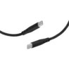 Mobiparts USB-C to USB-C Braided Cable 2A 1m Black (Bulk)