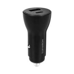 Mobiparts Car Charger 2-port 30W PD Fast Charging Black