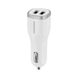 Mobiparts Car Charger Dual USB 2.4A White