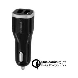 Mobiparts Quick Charge Car Charger Dual USB 5A Black