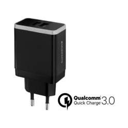 Mobiparts Quick Charge Wall Charger Dual USB 4.6A Black