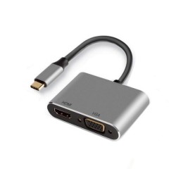 EWENT ADATTATORE USB TYPE-C A HDMI &amp; VGA 0.15 mm EW9700