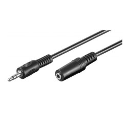 Ewent Cable Audio Estereo 3,5mm/M y 3,5mm/H - 2mt