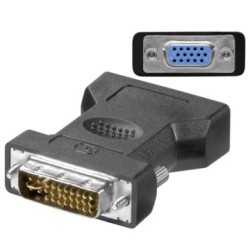 Ewent Adaptador DVI-I 24+5 macho A VGA-F