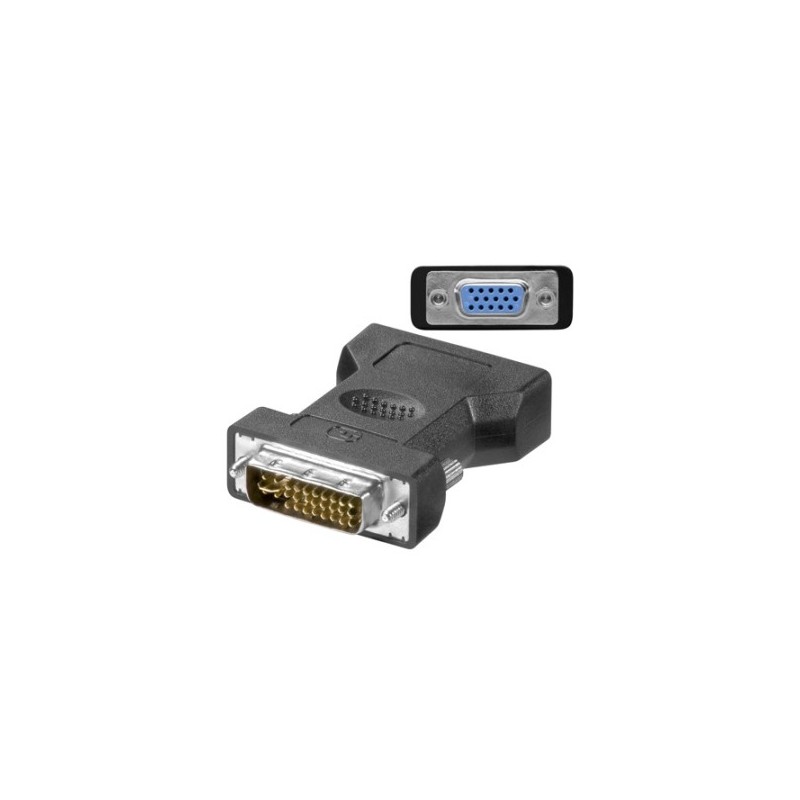 Ewent Adaptador DVI-I 24+5 macho A VGA-F