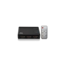 EWENT EW3730 Switch HDMI 4K 3x1con mando distancia