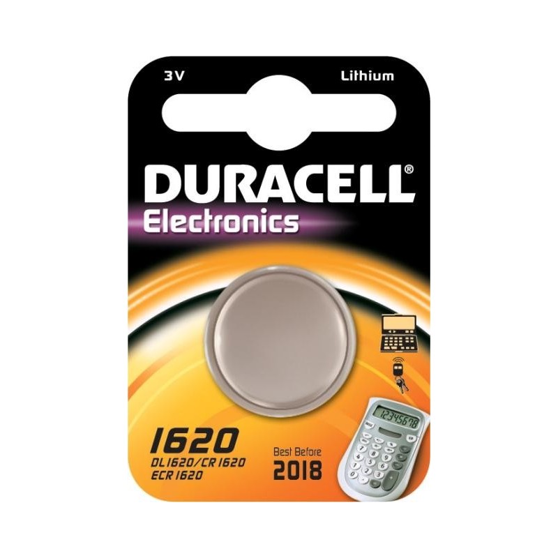 DURACELL BATTERIA A LITIO 3V 22MM x 3MM DL1620