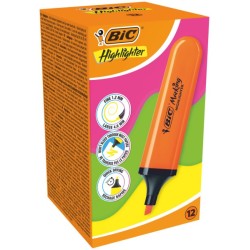 Bic Marking Highlighter Flat Marcador Fluorescente - Punta Biselada -