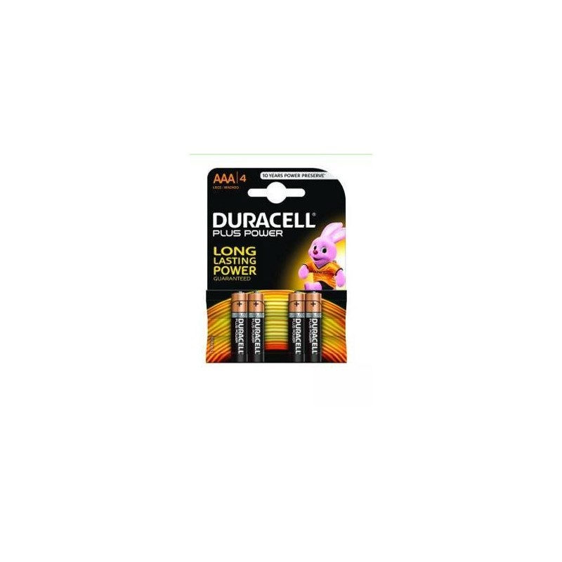 Batteria DURACELL Plus Power - Alcalino - 4 / Confezione - Per Multiu