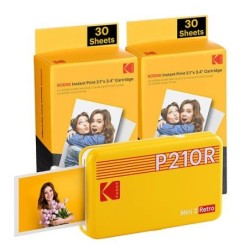 KODAK MINI 2 RETRO P210RB60 PORTABLE U&#039;INSTANT PHOTO PRINTER BUNDLE 2