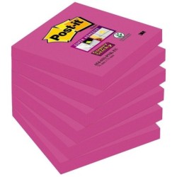 Note Adesive Post-it Super Sticky Fucsia 6 Pezzi 76 x 76 mm