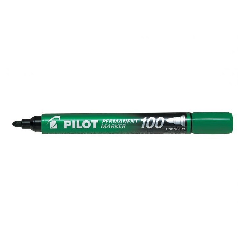 Pilot Marker perm. SCA-100, gn Permanentmarker gr&Atilde;&frac14;n 1.0 mm