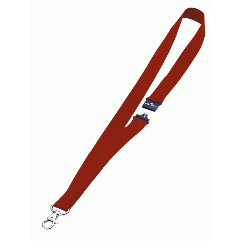 DURABLE Lanyards Textilband rot F.Namenssch.10s Rot