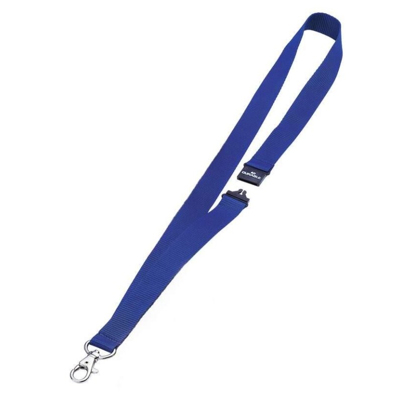 DURABLE Lanyards Textilband blau F.Namenss.10s Blau