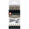 Set di Pennarelli Talens Sakura Pigma Micron Fineliner Nero