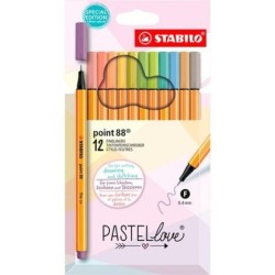 Pennarelli Stabilo Torta 0,4 mm (12 Pezzi)