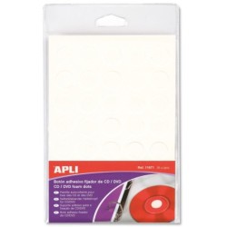 Apli Boton Fijador Blanco para CD/DVD 35 U.