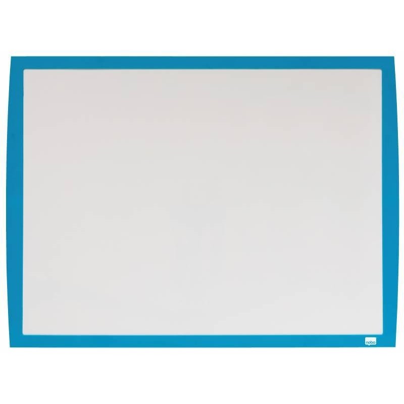 Nobo Pizarra Blanca Magnetica Peque&ntilde;a 585x430 - Marco de Colores Vib