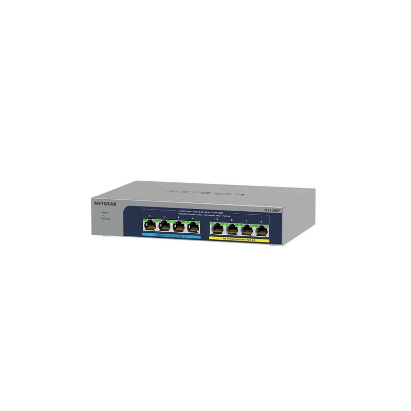 NETGEAR MS108UP Non gestito 25G Ethernet 100/1000/2500 Supporto Po