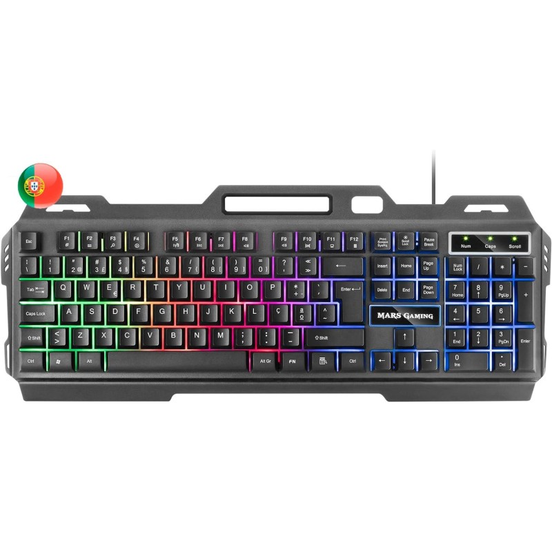 Mars Gaming Teclado Gaming MK120 - Aluminio - Iluminacion FRGB - Sopo