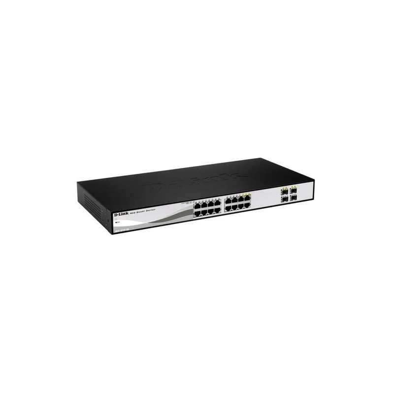 Switch Web Managed - D-Link Smart 16 porte 10/100/1000Mbps di cui 4 p