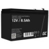 Green Cell AGM VRLA 12V 8.5Ah maintenance-free battery for the alarm 