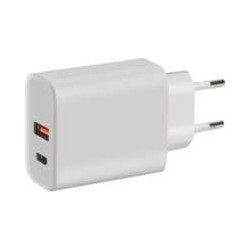 Mobiparts Wall Charger 2-Port 45W with Fast Charge/PD White