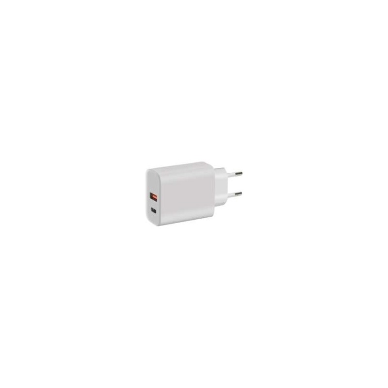 Mobiparts Wall Charger 2-Port 45W with Fast Charge/PD White