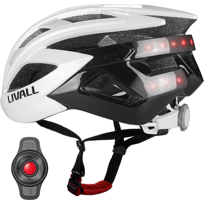 Casco bici da corsa Smart Livall BH60NEO Bianco -Tagl. Unica