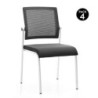 Cromad Design Pack de 4 Sillas - Asiento de Espuma - Respaldo de Mall