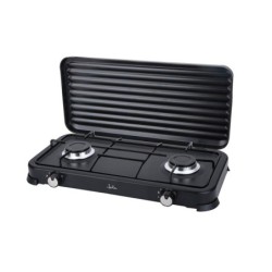 JATA TWO BURNER PORTABLE GAS COOKER BLACK JECG2702