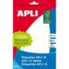 Apli Pack de 160 Etiquetas Blancas 25x40mm - Cantos Romos - Adhesivo 