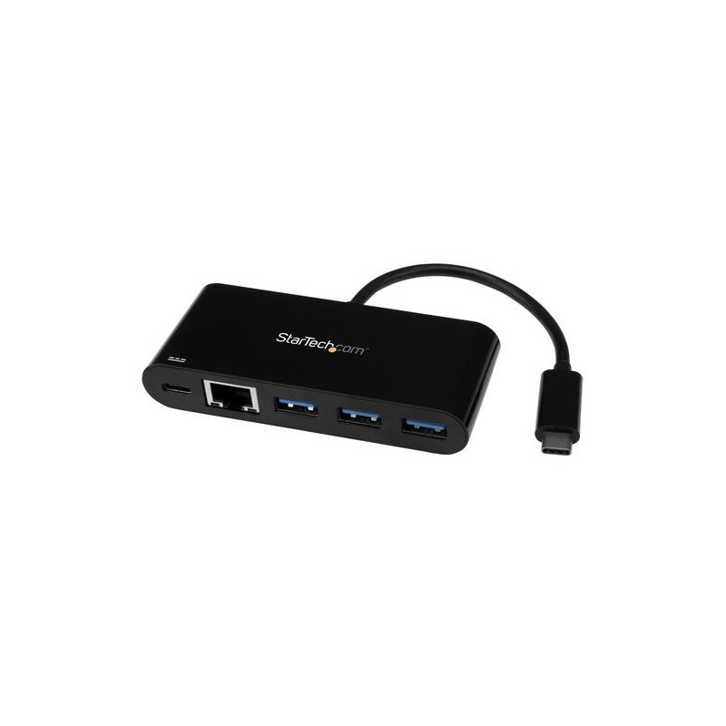 StarTech.com Hub USB-C a 3 porte con Gigabit Ethernet e 60W di alimen