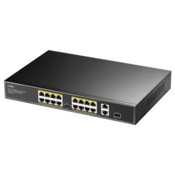 Cudy FS1018PS1 Switch Gigabit de 16 Puertos de 10/100 Mbits con 2GbE 