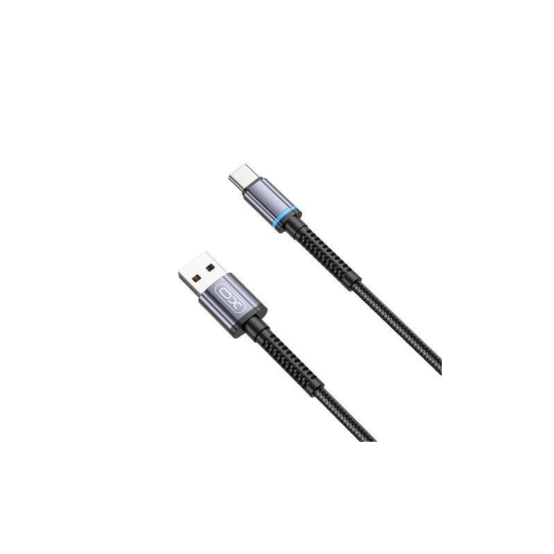 XO Cable NB215 Light Carga Rapida 2A Tipo C a USB - 1m - Color Negro