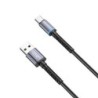 XO Cable NB215 Light Carga Rapida 2A Tipo C a USB - 1m - Color Negro