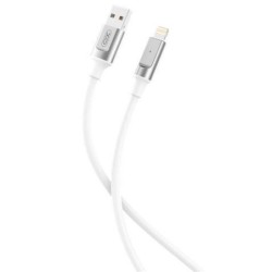 XO Cable NB251 Carga Rapida USB - Lightning - 6A - 1m - Color Blanco