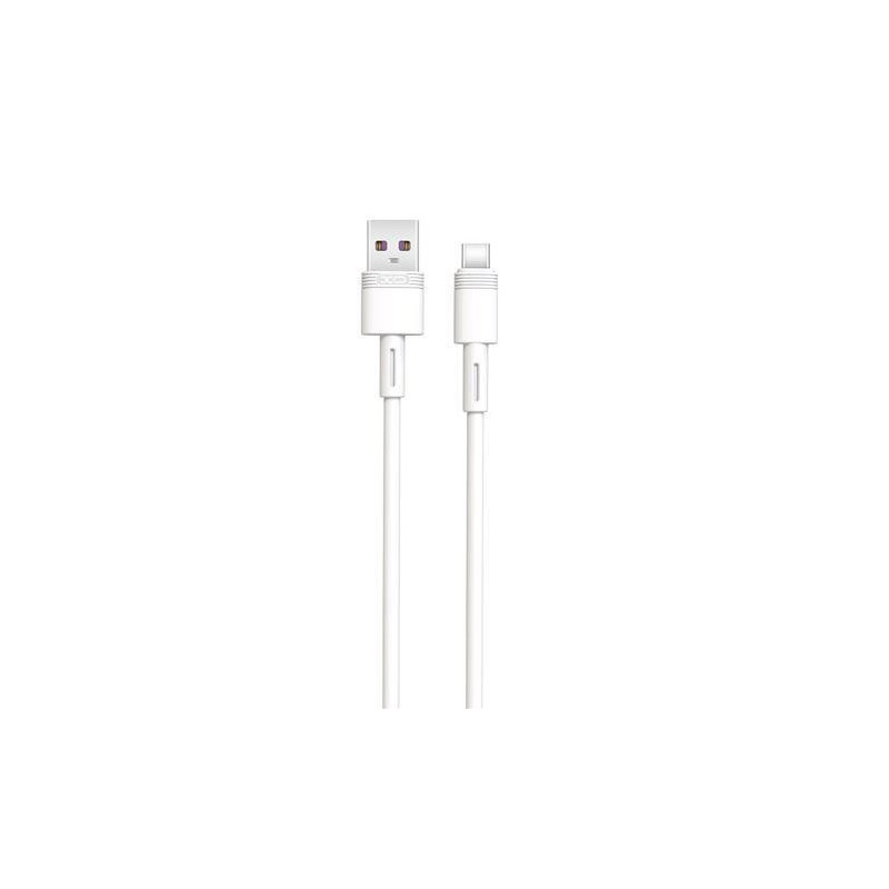 XO Cable NBQ166 Carga Rapida USB - Tipo C - 5A - 1m - Color Blanco