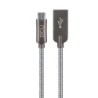 DCU Tecnologic Conexion USB &quot;A&quot; -Micro USB Pure Metal 1m - Color Metal