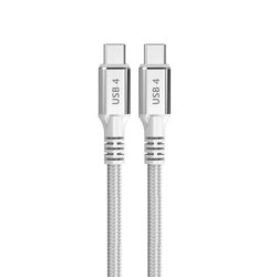 DCU Tecnologic Cable USB 4 Tipo C a USB Tipo C - 1.5m - Carga Rapida 