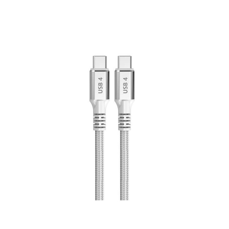 DCU Tecnologic Cable USB 4 Tipo C a USB Tipo C - 1.5m - Carga Rapida 